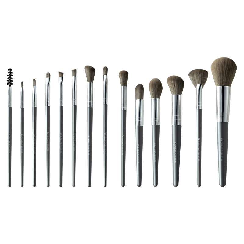 妮丽雅化妆刷套装无痕不吃粉化妆刷超薄遮瑕全功能刷14支一套成妆 【组合套装】妮丽雅化妆刷套刷-14支 送 14支