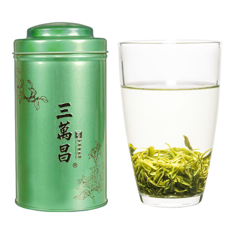  三万昌 雨前一级新茶 碧螺春绿茶  罐装