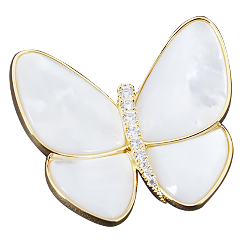飞花蝴蝶胸针高档女胸针女士西服胸针胸针女精致小众珍珠别针西装配饰 破茧成蝶胸针