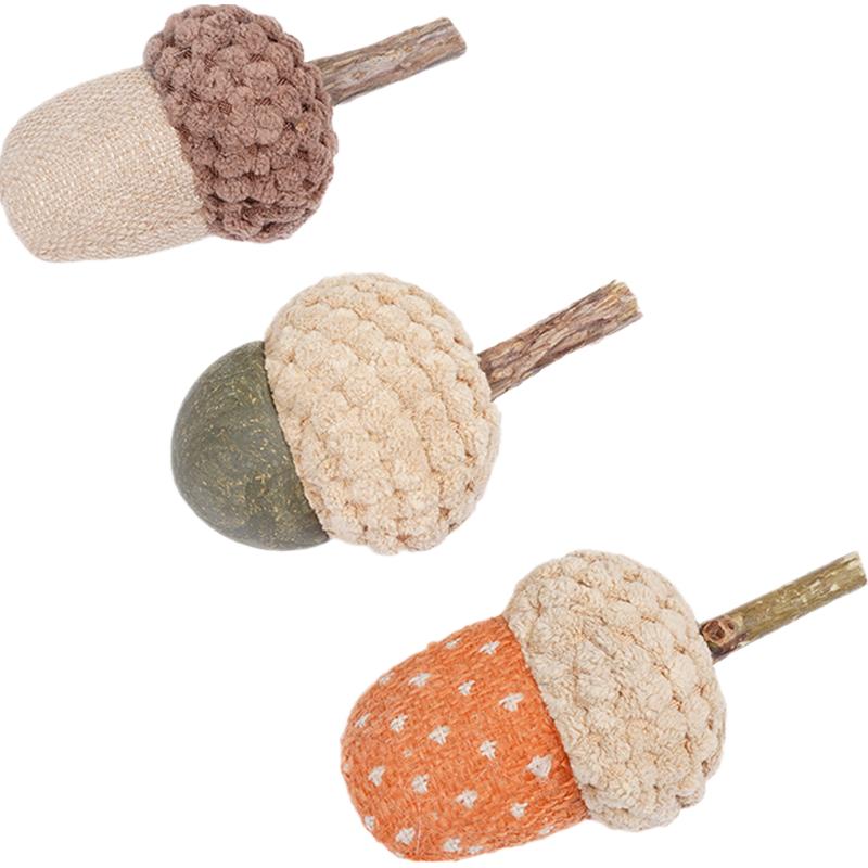 zeze 橡果形状猫薄荷玩具