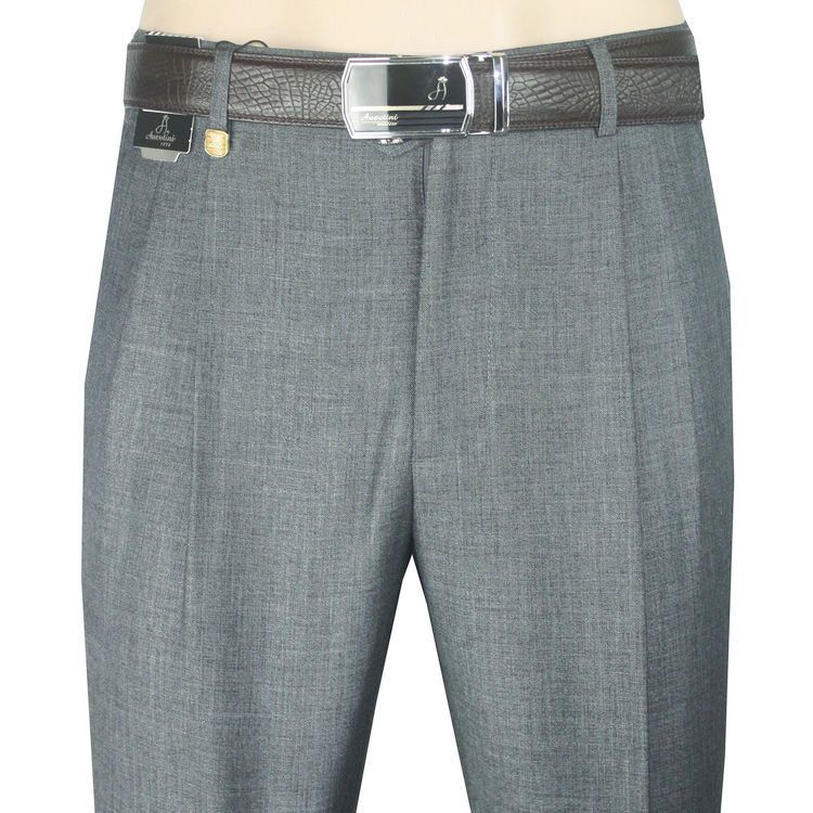 夏季薄款西裤男双褶西装裤宽松深档大码中老年男裤子高腰休闲商务