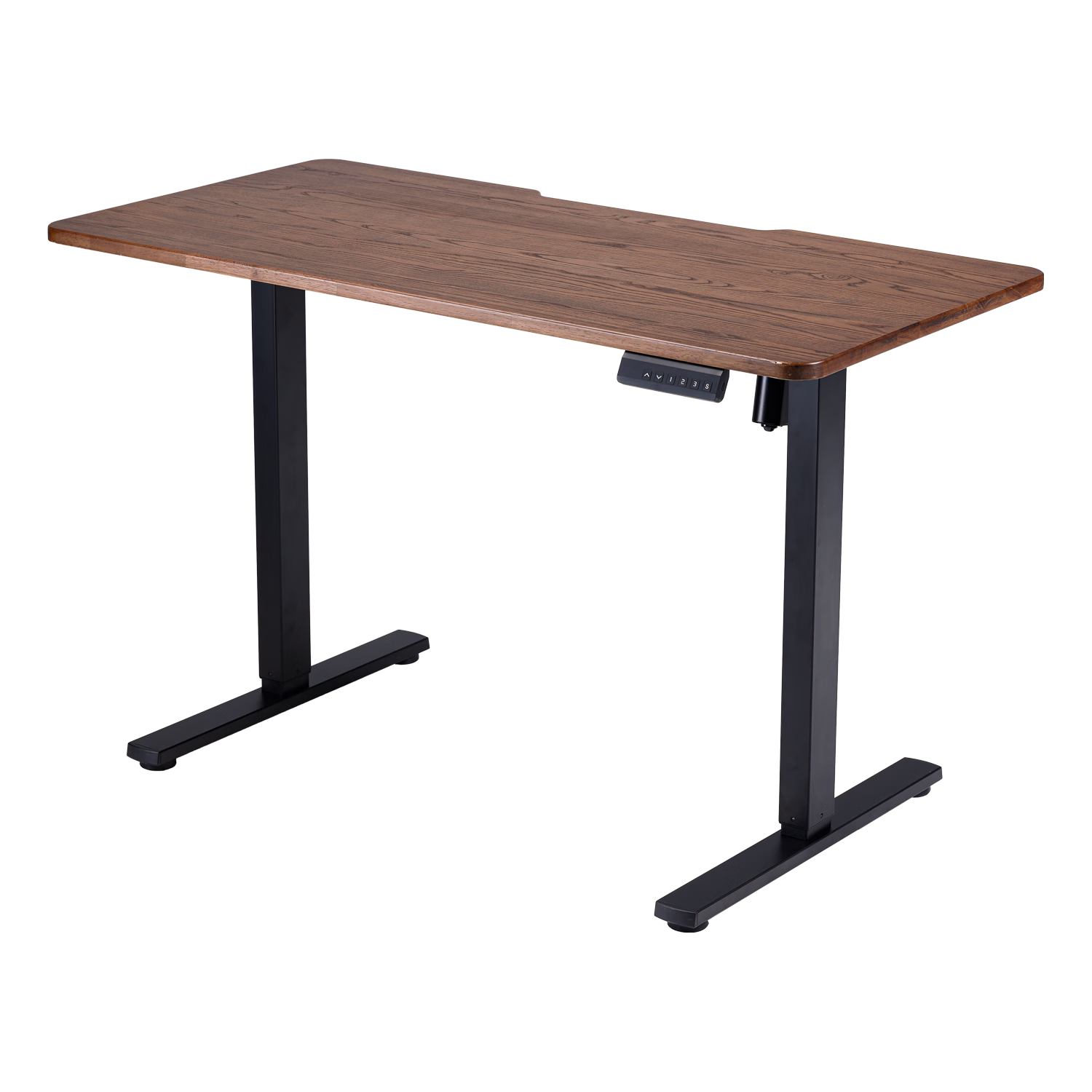 西昊D03S电动升降桌电脑桌电竞桌书桌办公学习桌子实木板1.4m胡桃木色 1.4*0.7m【实木板】E0级