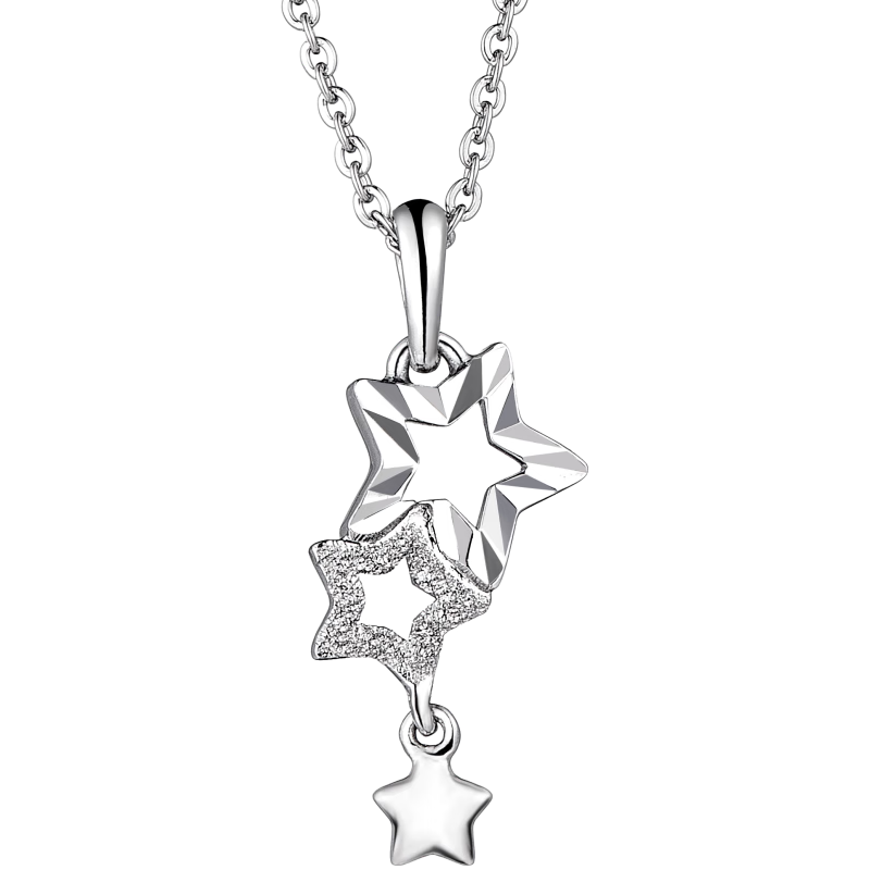 六福珠宝新年 铂金吊坠Starry星轨迹铂950不含链挂坠 计价 约1.42克