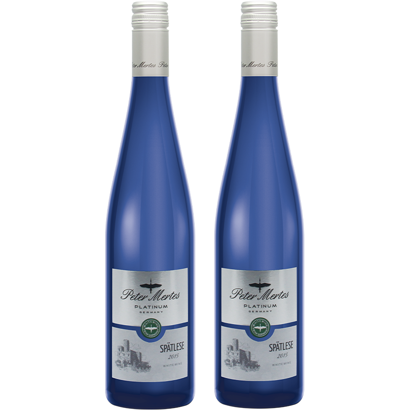 德国彼得美德铂金雷司令白葡萄酒750ml*2瓶半甜QBA【非整箱】