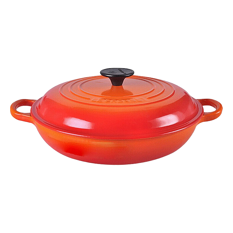 LE CREUSET 酷彩 珐琅锅 26cm 桔色
