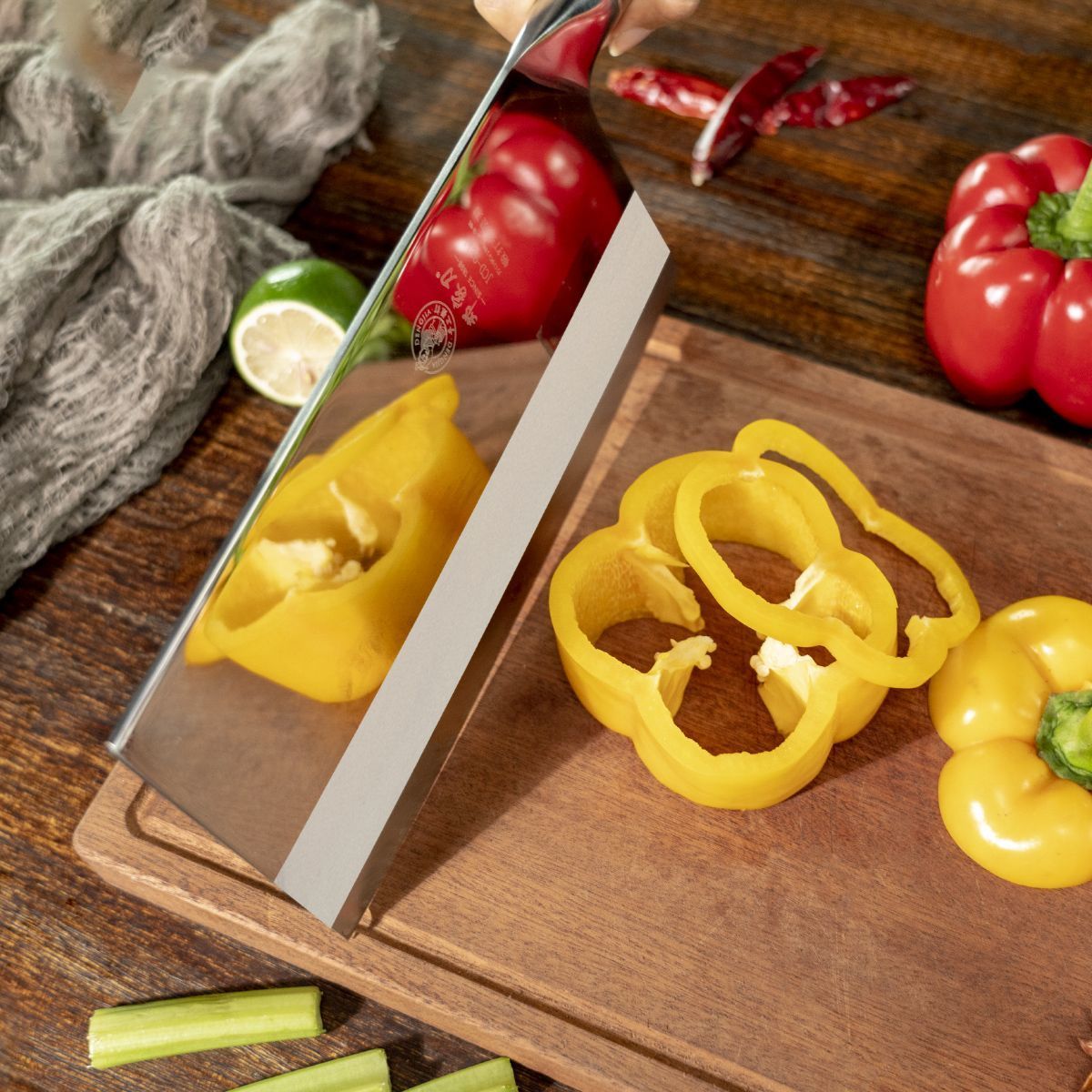 邓家刀菜刀家用刀具厨房切菜刀厨师刀持久锋利锻打