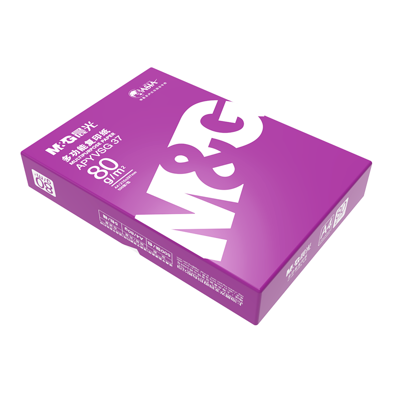 M&G 晨光 紫晨光系列 APYVQ26L A4复印纸 加厚款 80g 500张/包*单包