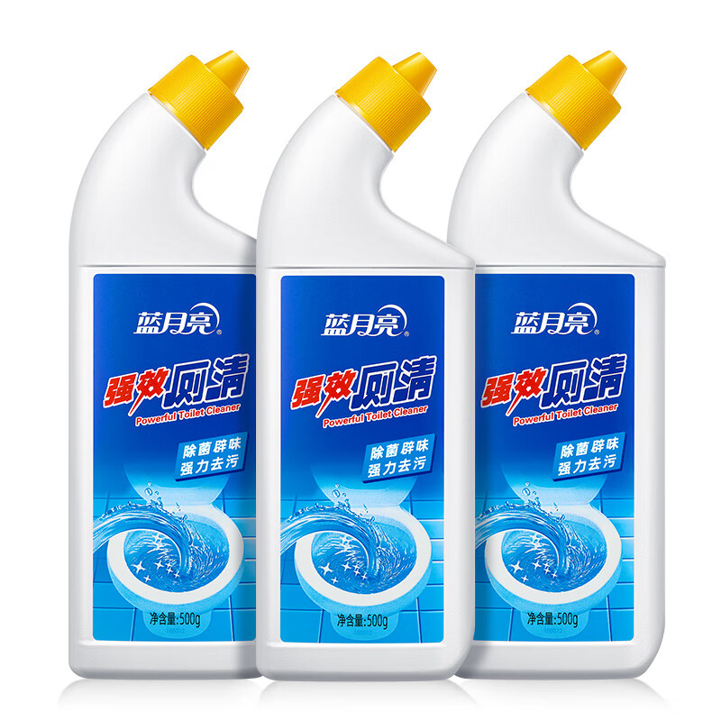 蓝月亮马桶清洁剂 去污除垢 除菌辟味 强效厕清500g*