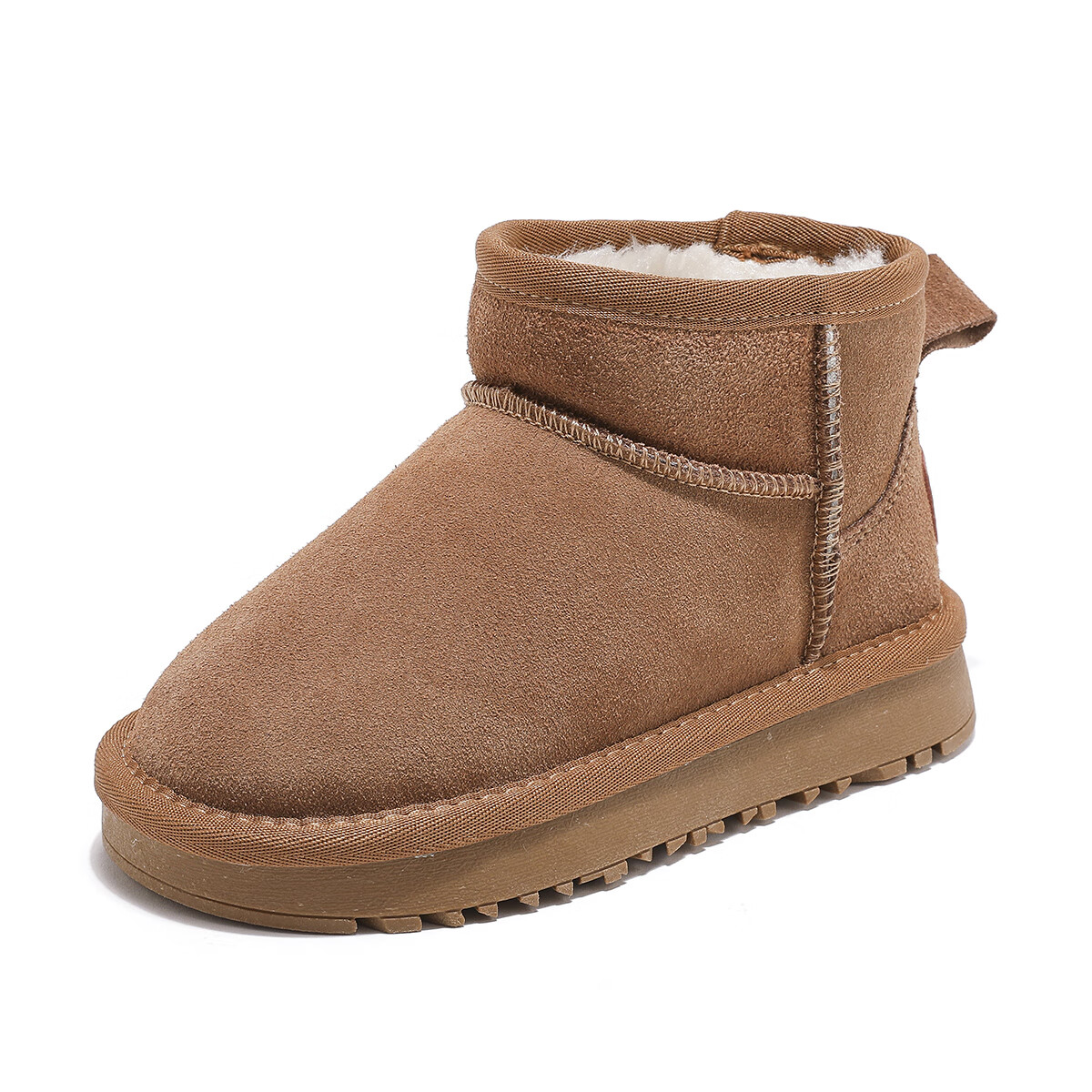 ABC KIDS儿童雪地靴2026冬季保暖加绒舒适男女童短靴【五折】 黄色 27 内长16.5CM/适合脚长16.0CM