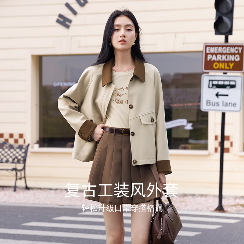  X.YING/香影 复古工装风 女士风衣