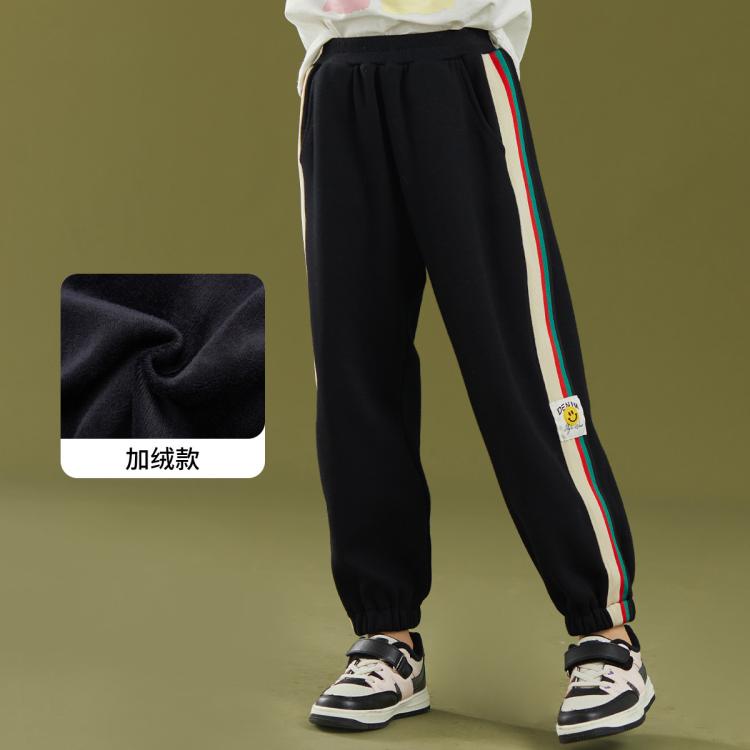 富罗迷 【弹力运动休闲舒适】女童跑步长裤儿童中大童卫裤束脚裤