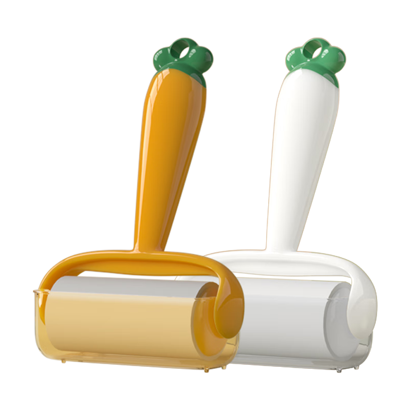 初舍（CHUSHE）粘毛器滚筒可撕式卷纸头发清理粘猫毛家用滚刷强力去毛除黏毛 10cm葫芦卜粘毛器+5卷纸300撕