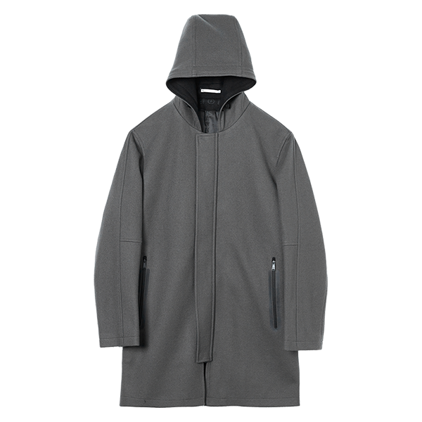 男士大衣舒暖御寒时尚连帽商务通勤休闲百搭中长款外套