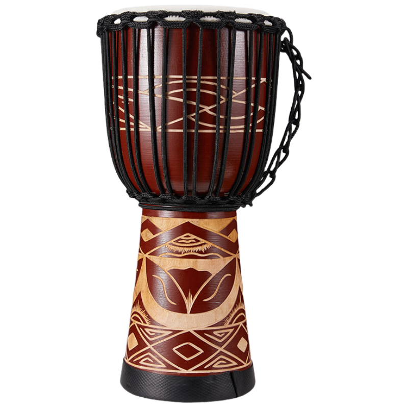 前谷非洲鼓成人10英寸初学者山羊皮木鼓专业手鼓打击乐器
