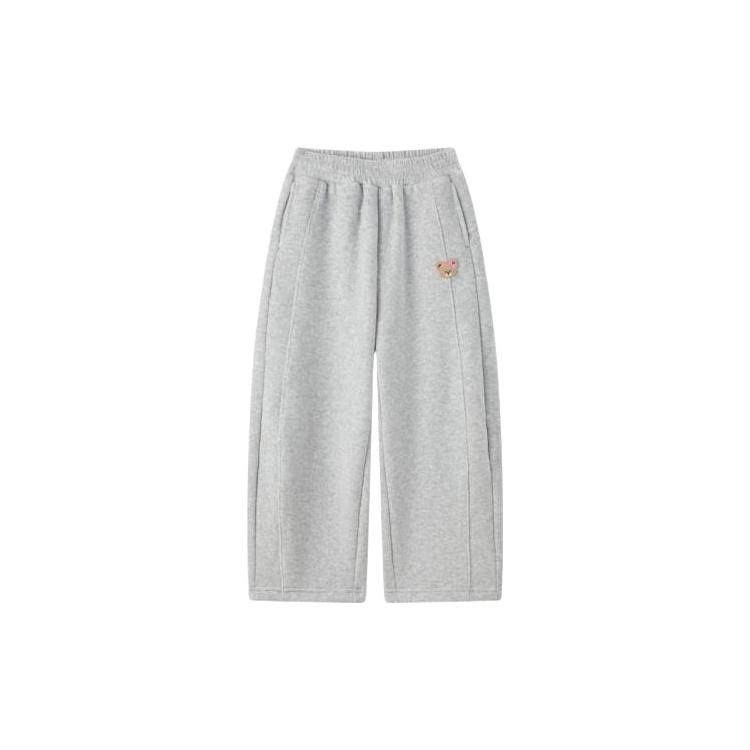 PawinPaw卡通小熊童装25年冬季新款女童针织弯刀裤宽松保暖舒适 Grey灰色/15 1