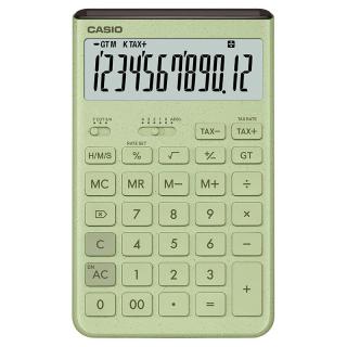 CASIO 计算器时尚潮流桌面办公机办公室用JT-200T简约知性办公机太阳能大屏商务轻薄