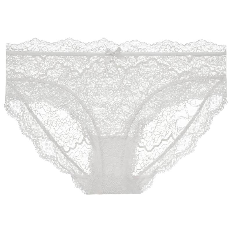 3件248|维密花漾蕾丝内裤舒适透明网纱梦幻包臀三角裤女26