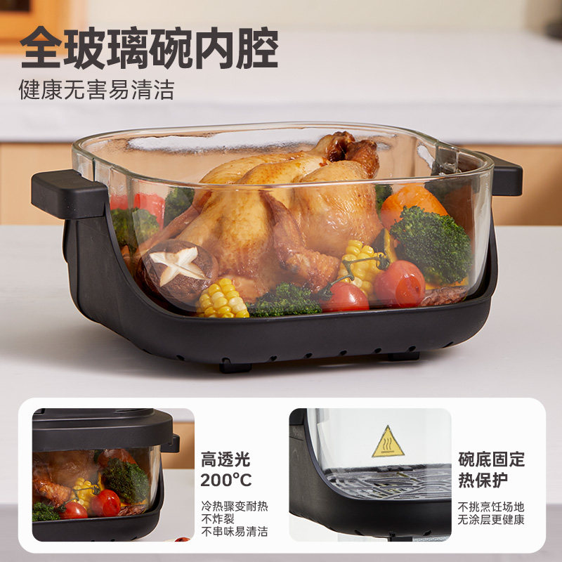 膳魔师可视空气炸锅分体多功能新型智能烤箱家用款2025电炸锅