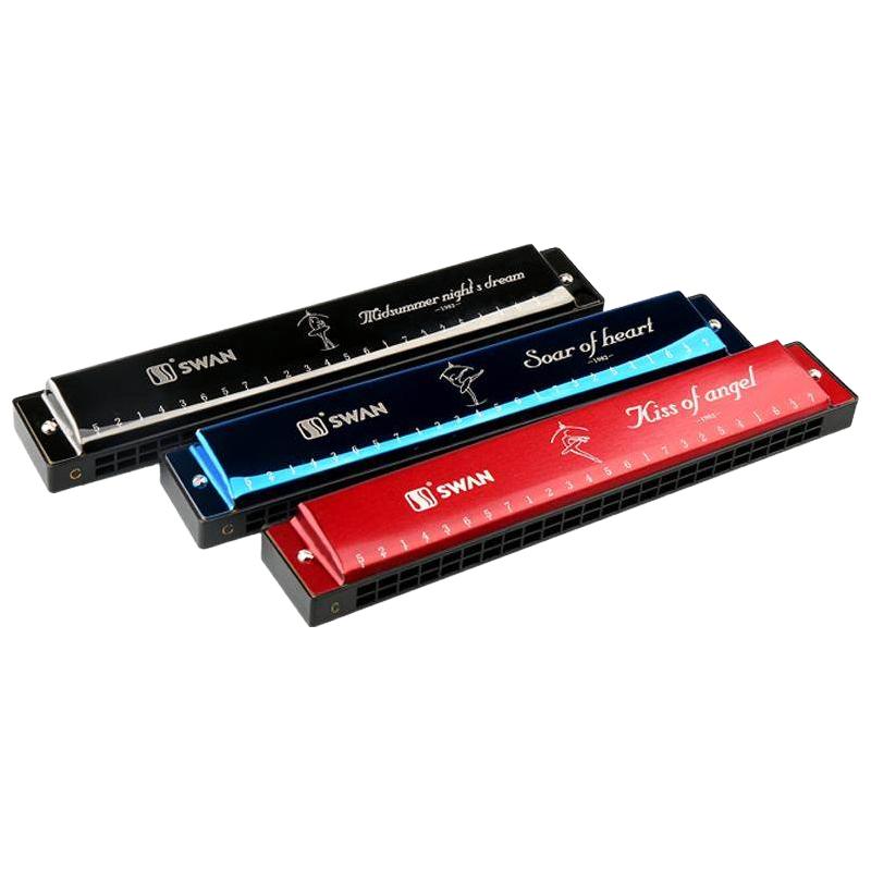 SWAN 天鹅 S3 24孔复音口琴