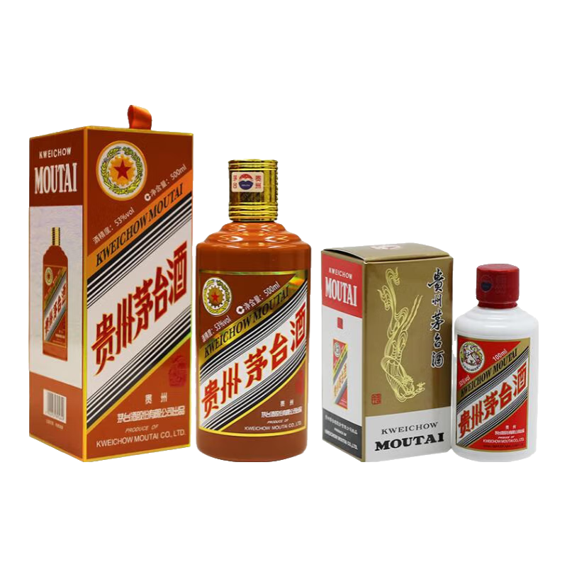  MOUTAI/茅台 收藏纪念酒 酱香型白酒+100ml飞天