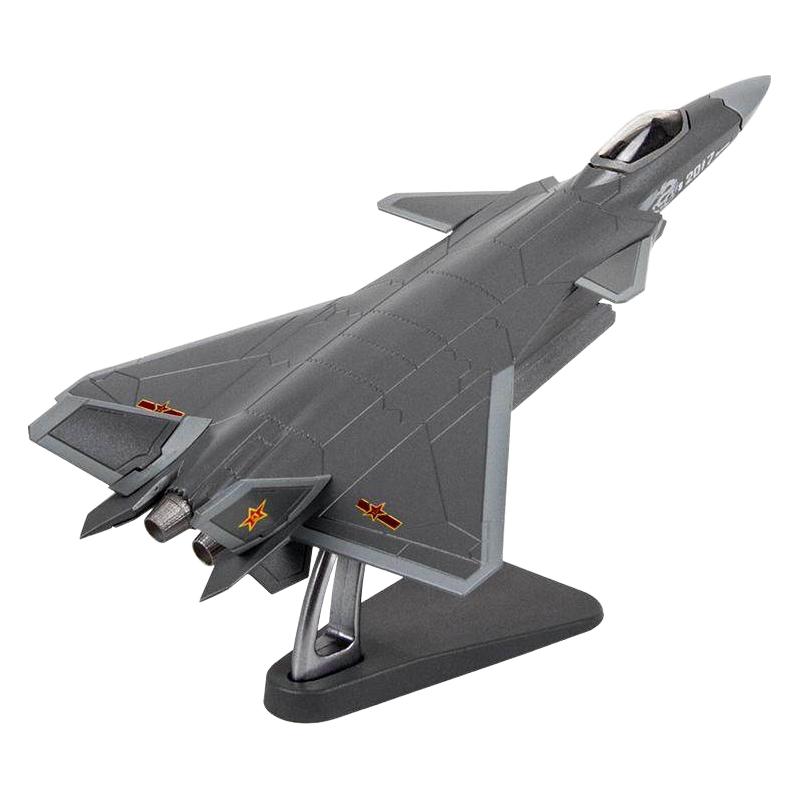 teerbo 特尔博 1:100歼20飞机模型隐形战斗机J20合金仿真航模成品摆件阅兵
