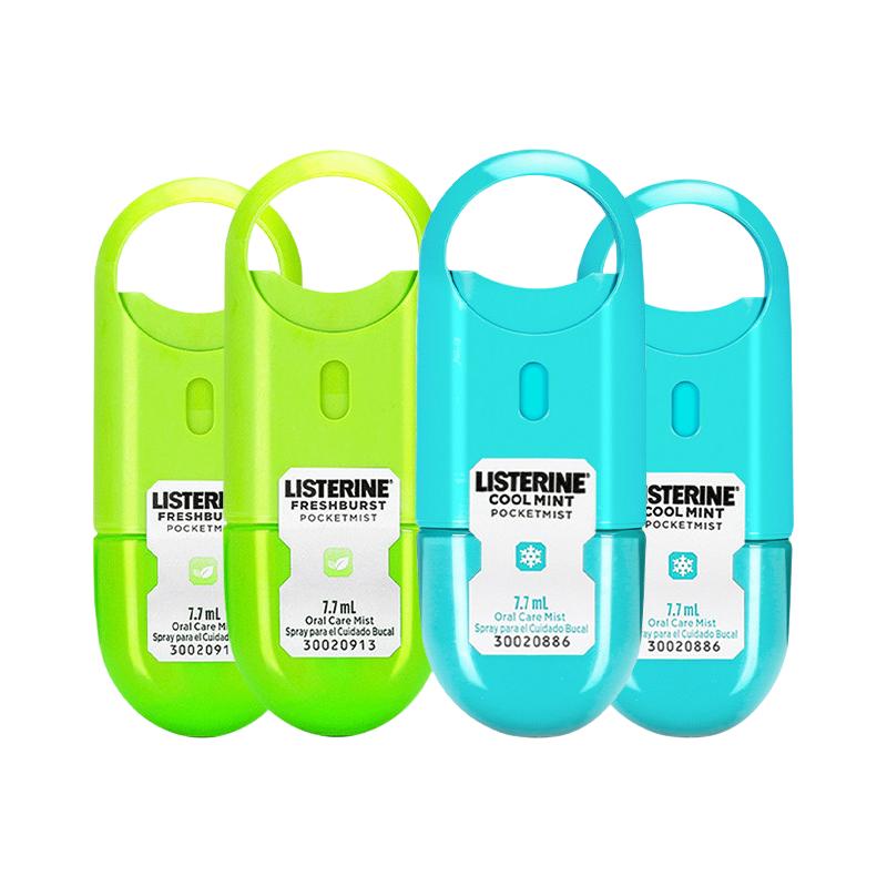 LISTERINE 李施德林 口腔喷雾套装 (清凉口味+冰蓝口味)