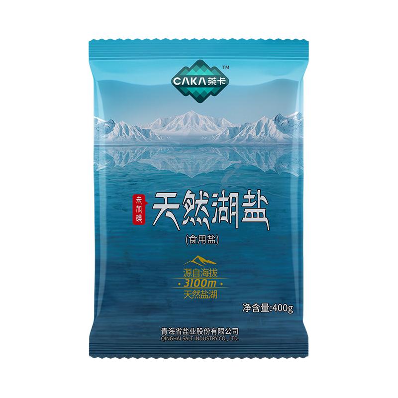 茶卡天然湖盐未加碘食用盐无抗结剂无添加剂400g食盐家用青藏