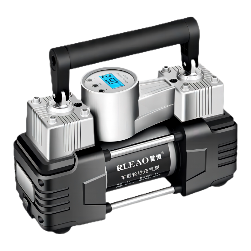雷傲车载充气泵双缸高压大功率汽车用家用两用220v轮胎小型打气筒
