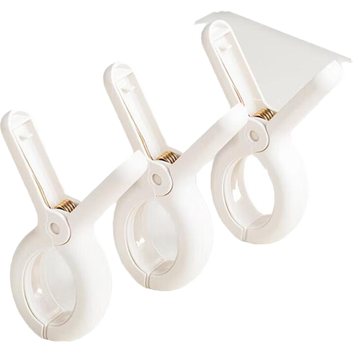 禧天龙衣架夹子晾衣夹子夹衣服晒衣夹床单防风夹大夹子袜夹被夹 无痕防滑【被夹】3只