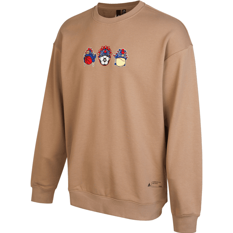 阿迪达斯 adidas 时尚百搭男女款针织圆领卫衣运动休闲套头衫装