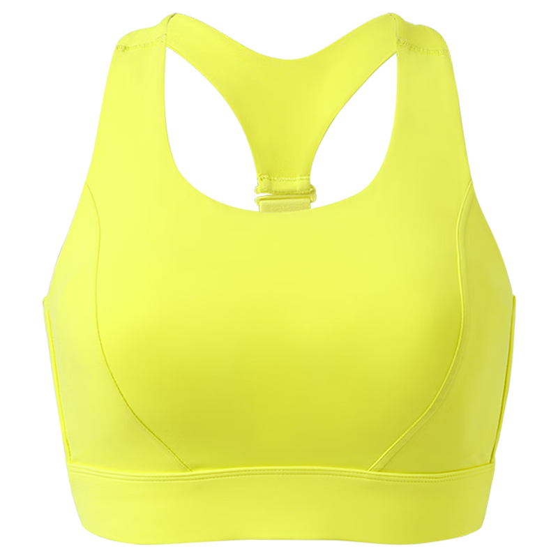 糖粒【断码清仓/5折秒杀】运动内衣女高强度防震跑步大胸显小背心健身 柠檬黄