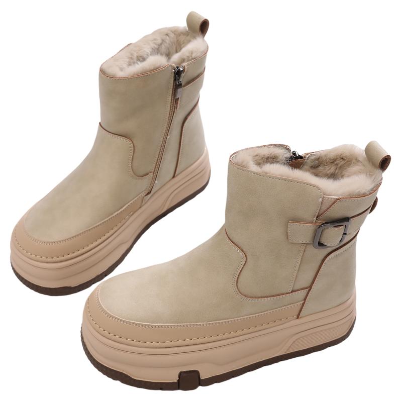 冬季雪地靴女加厚女靴防滑东北靴子防水女鞋保暖棉鞋女款棉靴