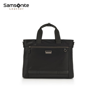 新秀丽（Samsonite）【新年】2026年公文包男士高端商务高级感手提包女士NS0 黑色 黑色【可放13.3英寸电脑】