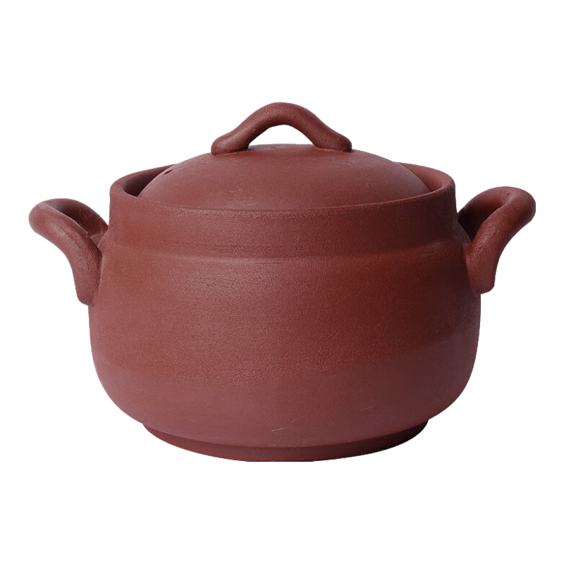 陶煲王无釉陶土砂锅燃气耐高温干烧不裂煲汤炖汤锅家用大号沙锅陶瓷瓦煲 大号（无釉 古朴） 5.5L