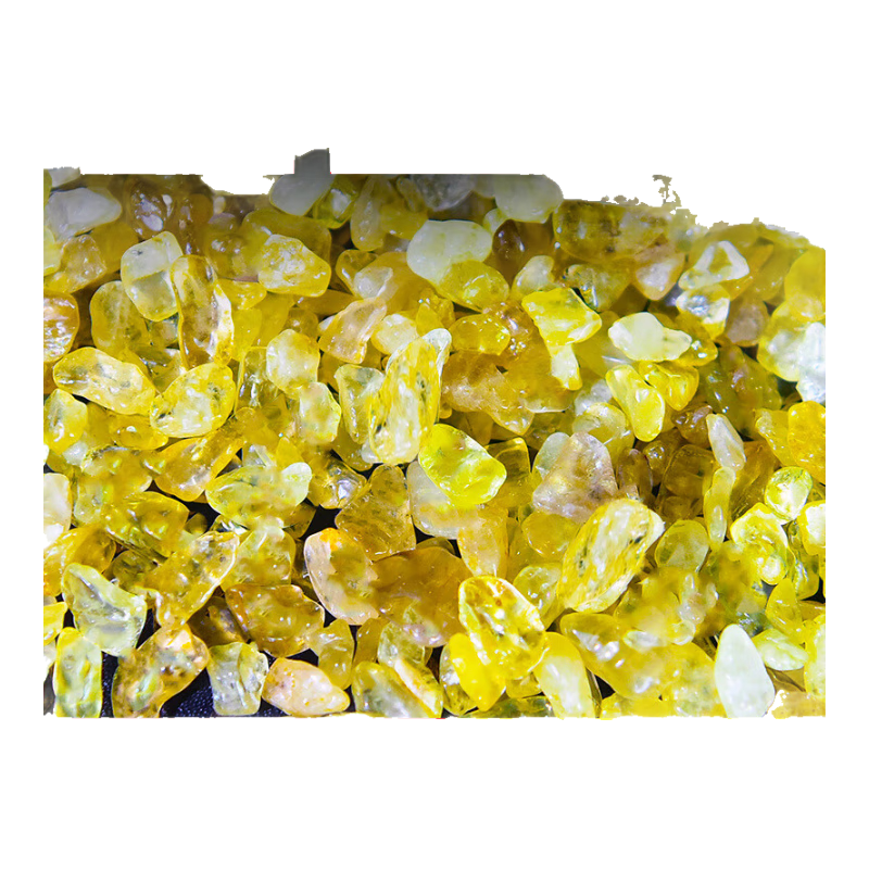善心斋黄水晶碎石摆件柠檬黄水晶原石元宝颗粒聚宝盆米缸支持鉴定 1000g黄水晶碎石(保证天然)
