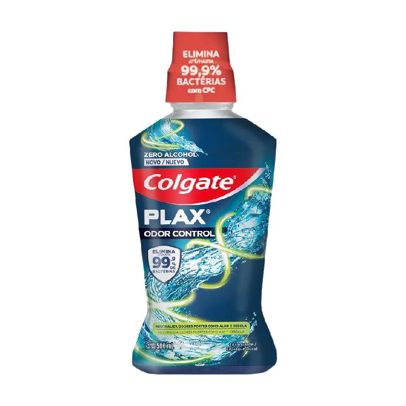 高露洁激爽薄荷精油漱口水巴西去口臭大蒜异味长效清新500ml