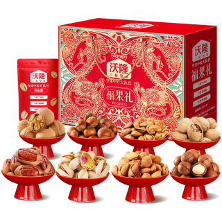 沃隆 福果礼纯坚果礼盒 1220g （买一赠一）