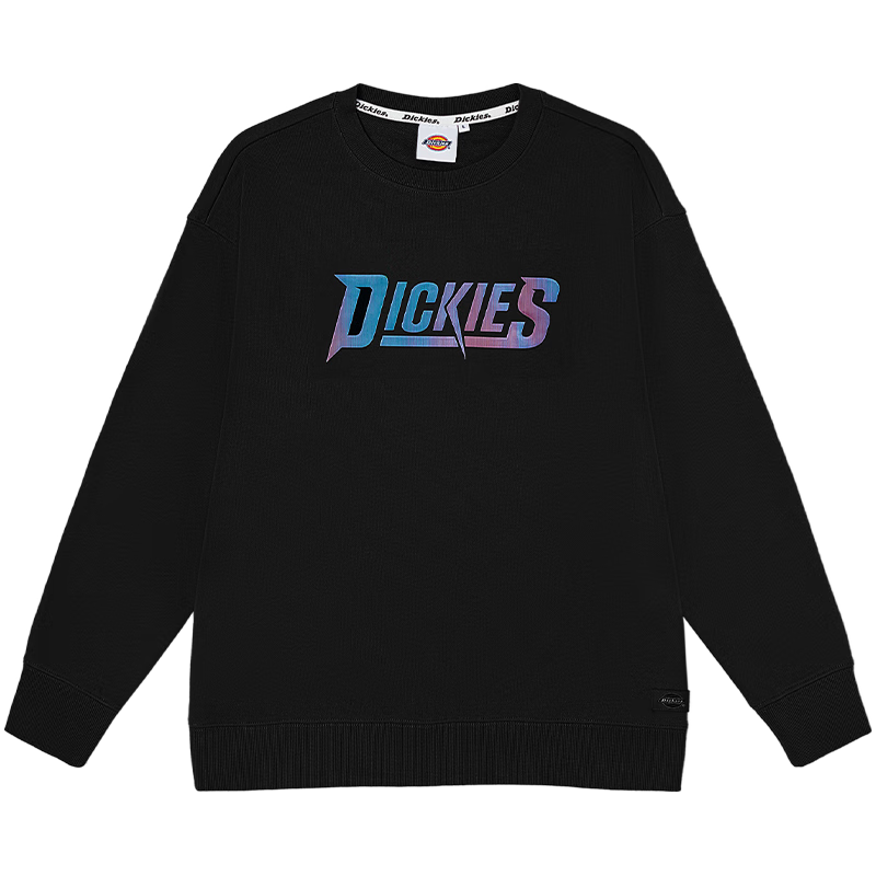 反光字母印花女式圆领卫衣 DK010829
