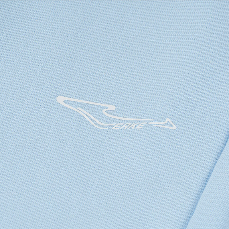 鸿星尔克儿童裤子针织长裤男女童2026年纯棉时尚舒适运动裤子中大童 【女童】奶油蓝 120