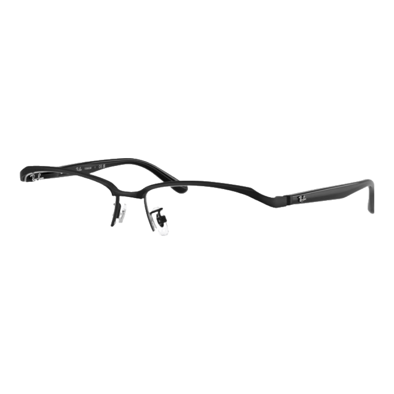 雷朋（RayBan）【新品】雷朋枕形钛金属窄框光学镜近视眼镜镜框0RX8779D可配镜 1012哑光黑镜框55mm 无度数
