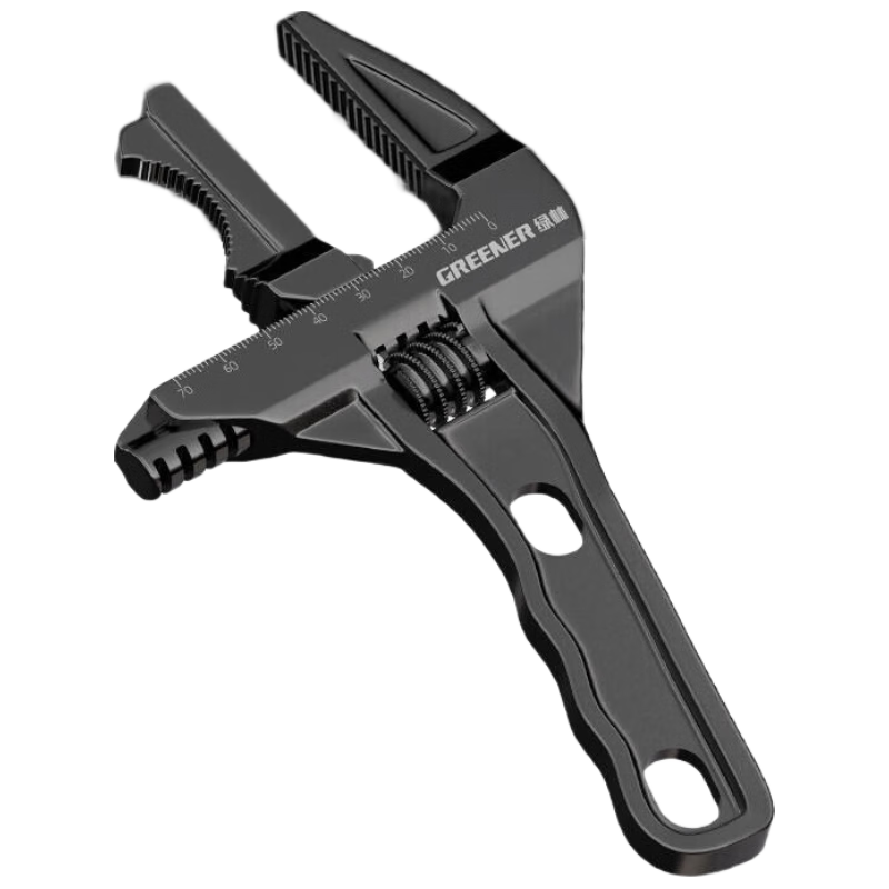 绿林（GREENER）扳手卫浴扳手活动扳手活口大开口下水管钳扳手短柄万能板手