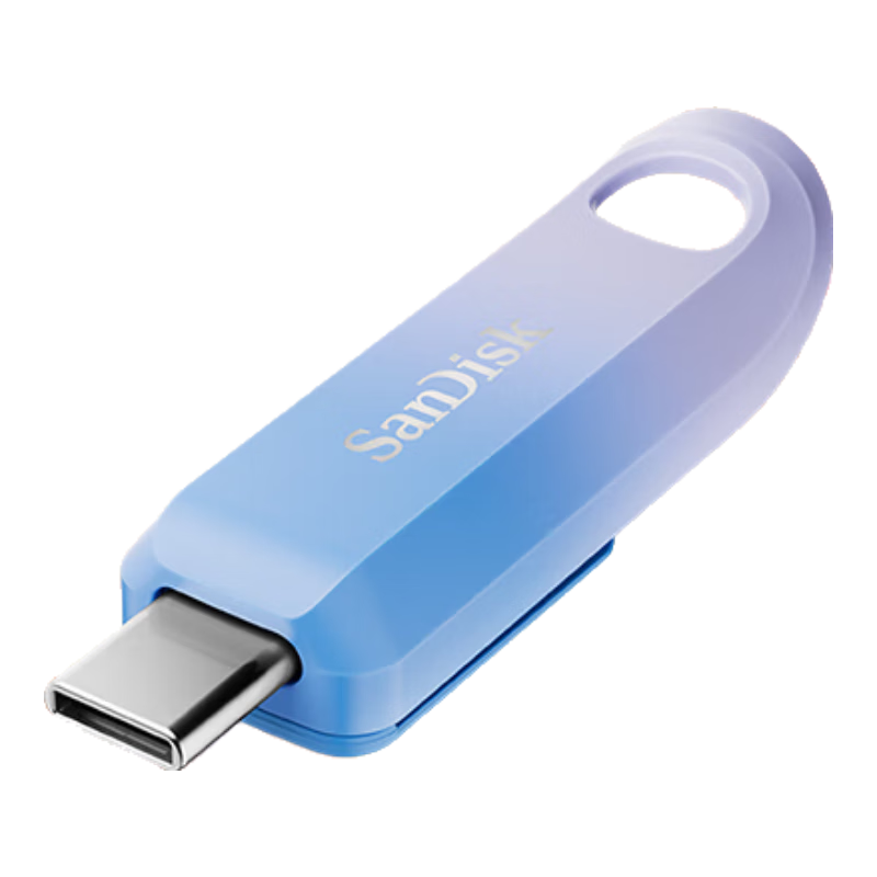 闪迪（SanDisk）创作者 闪迪可伸缩U盘Type-C 自动备份手机U盘 读速高达400MB/s 手机电脑两用U盘 256G 高速金属U盘