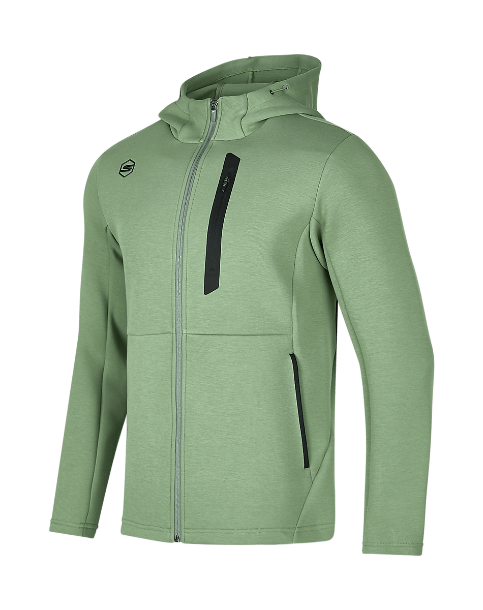 斯凯奇 【舒适亲肤】秋冬季男士外套针织连帽外套日常百搭