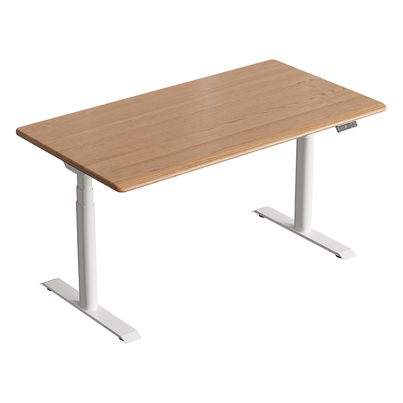 乐歌电动升降桌电脑桌书桌办公学习桌子 E6/1.6m灰木纹色