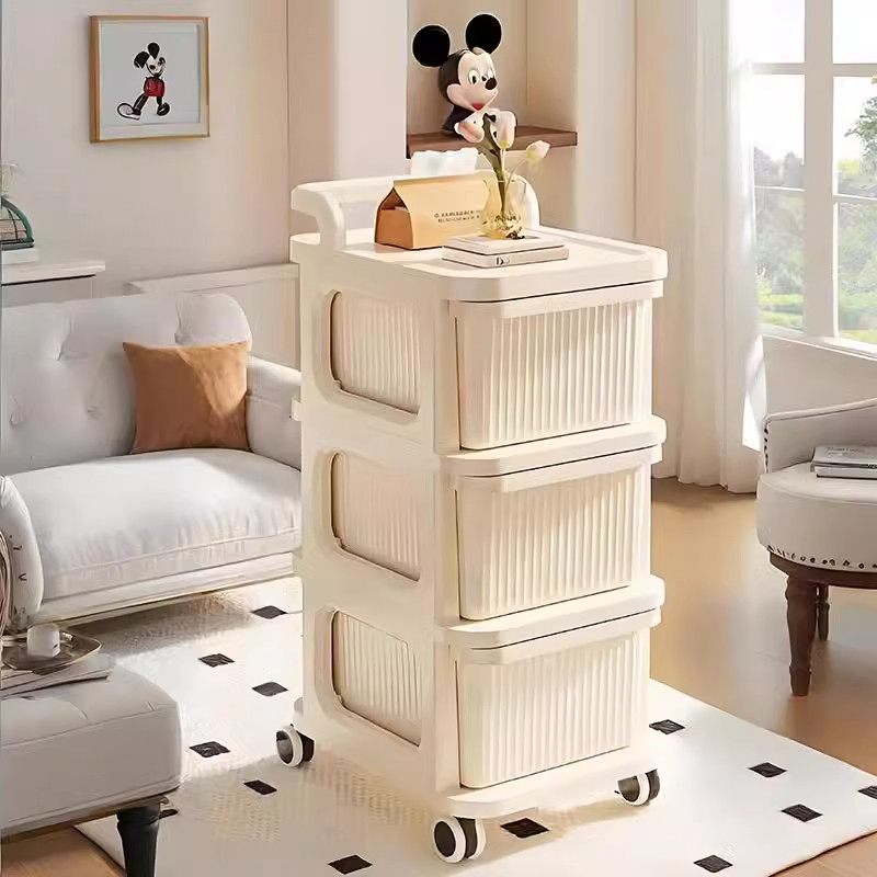 移动小推车家用置物架多层落地客厅可移动收纳多功能抽屉式收纳柜