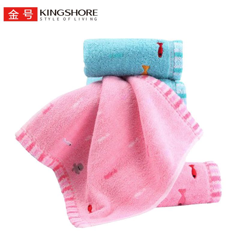 【6条装】金号纯棉小方巾 手帕巾家用口水巾四方巾洗脸小毛巾