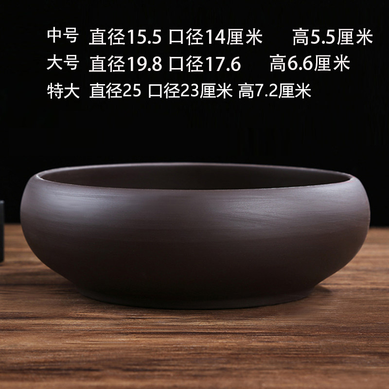 铜钱草水培花盆简约器皿金钱草陶瓷水仙花水养一叶莲碗莲桌面 特大