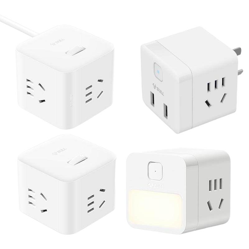 BULL 公牛 GNV-UEB040系列 四位魔方插座