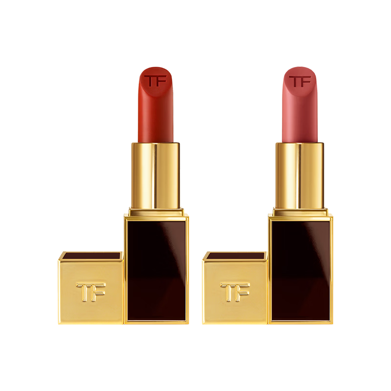  TOM FORD/汤姆·福特 全黑管水感缎光 口红双支礼盒  16+06