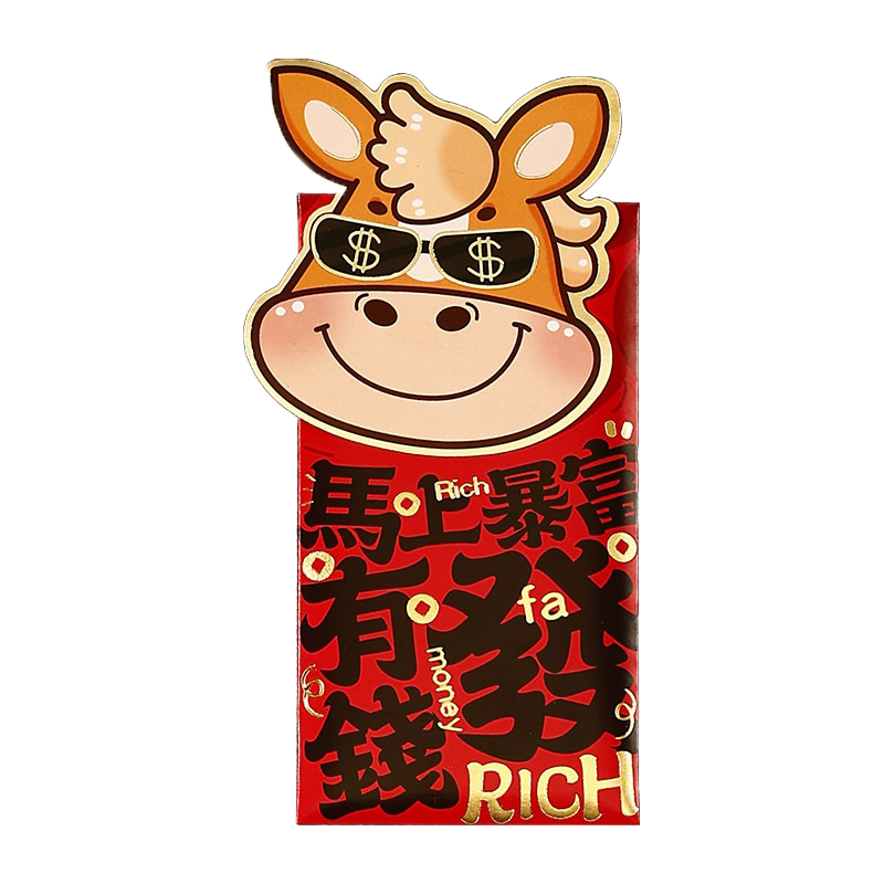 多美忆红包袋马年春节红包2026新年红包创意国潮利是封千元小红包6个装